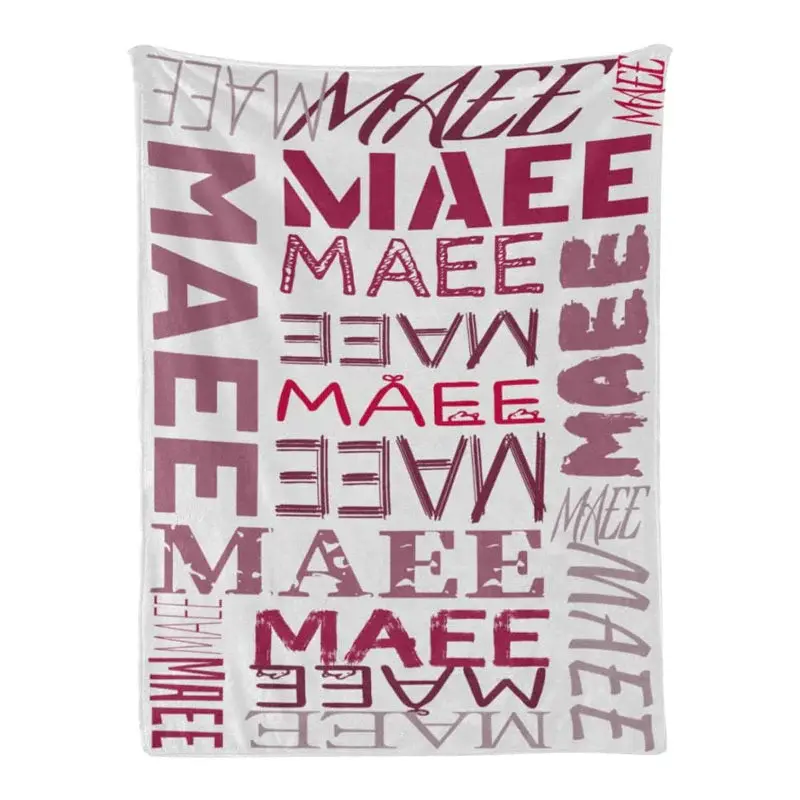 Personalized Name White Theme Soft Blanket Kid Gift - Aperturee