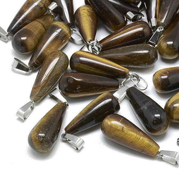 Natural Tiger Eye Pendants