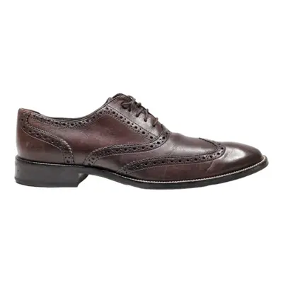 COLE HAAN Brogue Shoes Brown Leather Mens UK 8