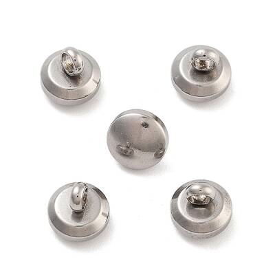 Non-Tarnish 202 Stainless Steel Charms Flat Round Charm