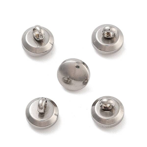 Non-Tarnish 202 Stainless Steel Charms Flat Round Charm