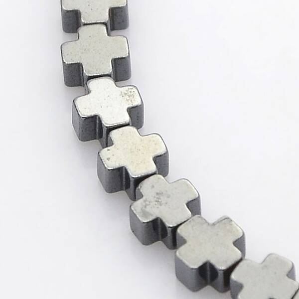 Electroplate Non-magnetic Synthetic Hematite Beads Strands