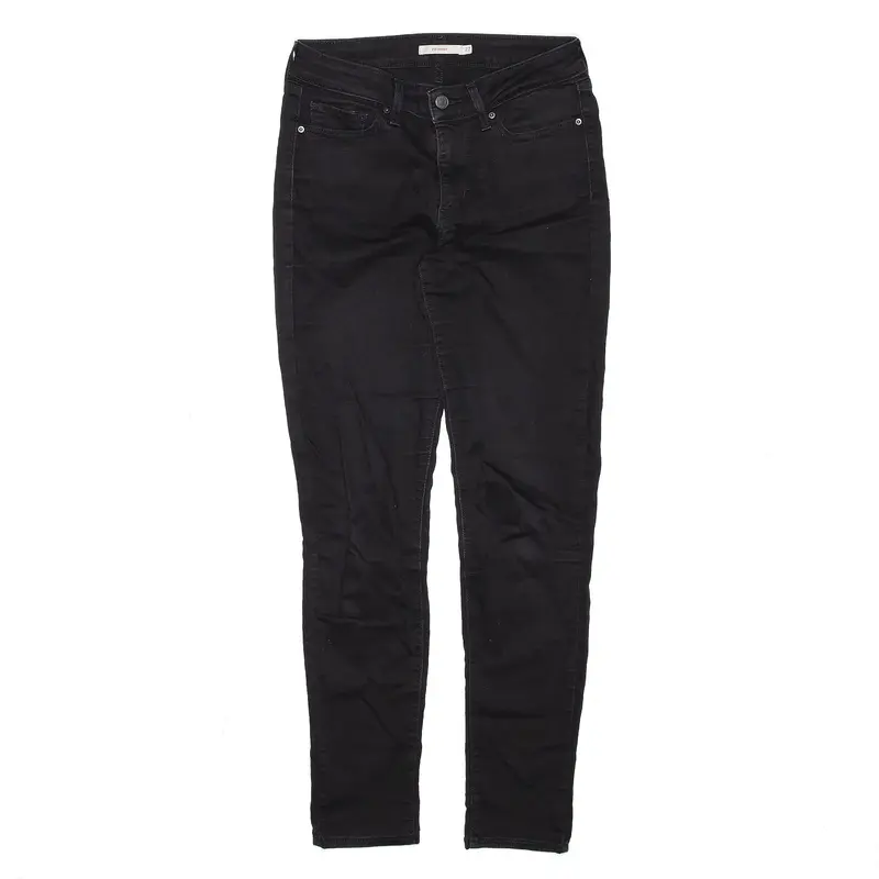 LEVI'S 711 Black Denim Slim Skinny Jeans Womens W27 L30