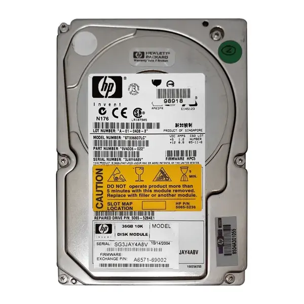 9v4006-022 Seagate 36GB Ultra-320 SCSI 10000 3.5-inch 8MB Hard Drive