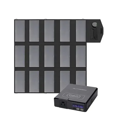Allpowers Solar Generator Kit 200W Portable Power Bank 100W Solar Panel