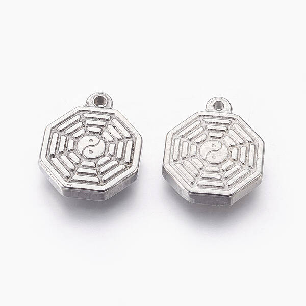 Non-Tarnish Feng Shui 304 Stainless Steel Pendants