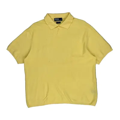 Polo By Ralph Lauren Polo Shirt - Large Yellow Cotton