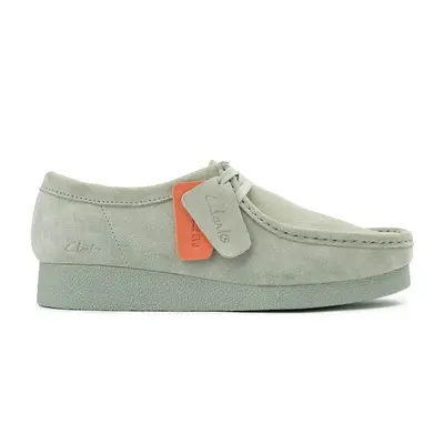 Clarks Wallabee Evo Suede Women's Lace Up Shoes - Light Green - Size:US 8 Women