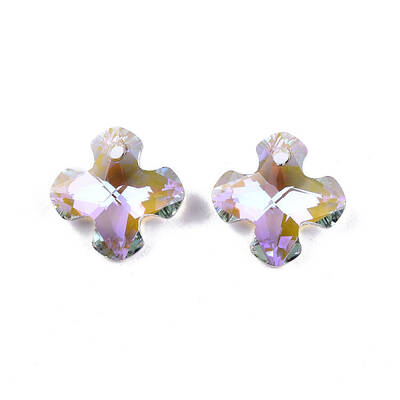 Electroplated Glass Charms