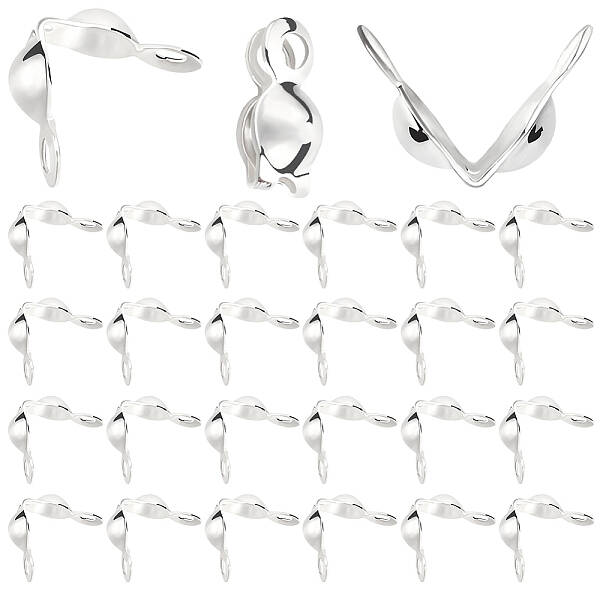 200Pcs Brass Bead Tips Knot Covers
