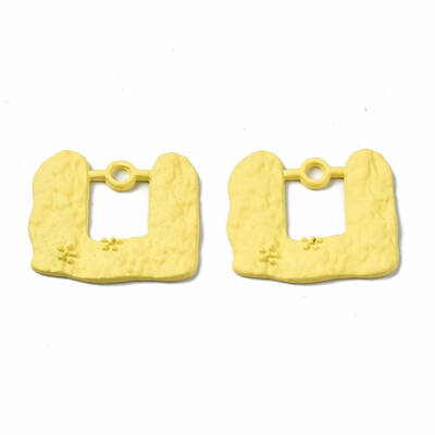 Spray Painted Alloy Pendants