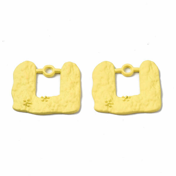 Spray Painted Alloy Pendants