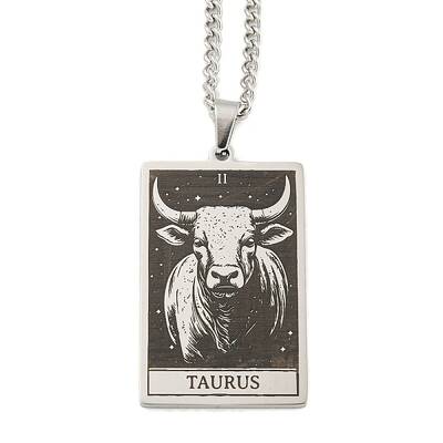 Non-Tarnish 304 Stainless Steel Tarot Pendant Necklaces