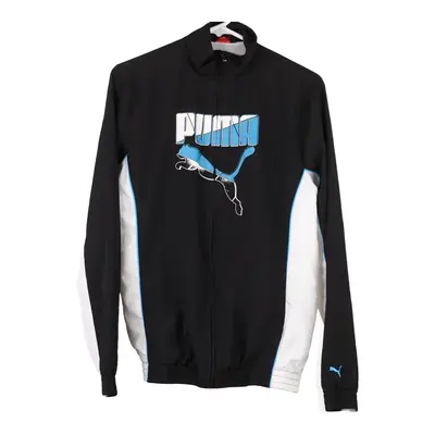 Age 16 Puma Spellout Track Jacket - 2XL Black Polyester