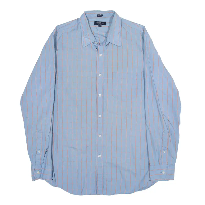 J.CREW Shirt Blue Check Long Sleeve Mens L