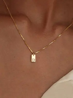 Fashion Alphabet Detail Pendant Necklace for Women & Girls, Fashion Jewelry for Party, Daily Clothing Decor, Trendy All-match...