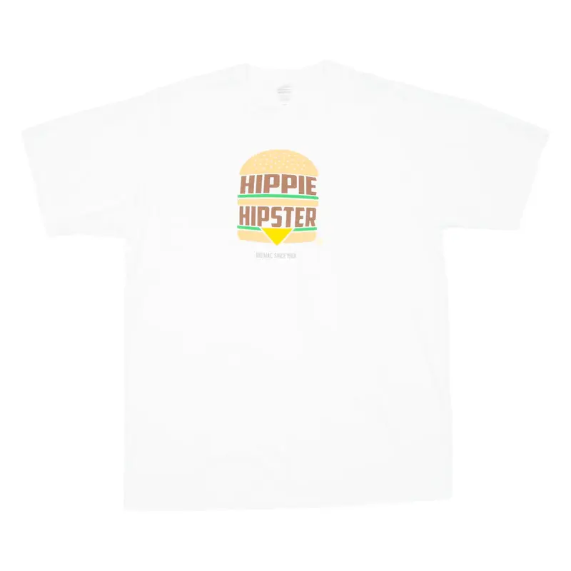 FRUIT OF THE LOOM Big Mac Since 1968 Mens T-Shirt White L