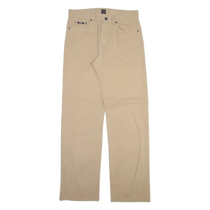 BOSS Mens Trousers Beige Regular Straight W33 L34