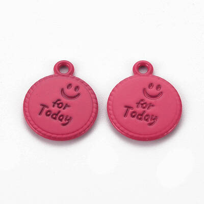 Spray Painted Alloy Pendants