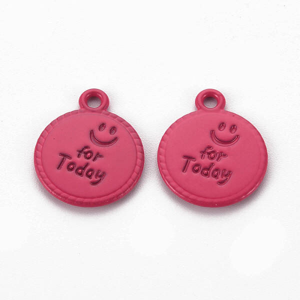 Spray Painted Alloy Pendants