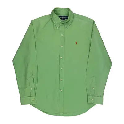 Ralph Lauren Shirt - Large Green Cotton | Size: large