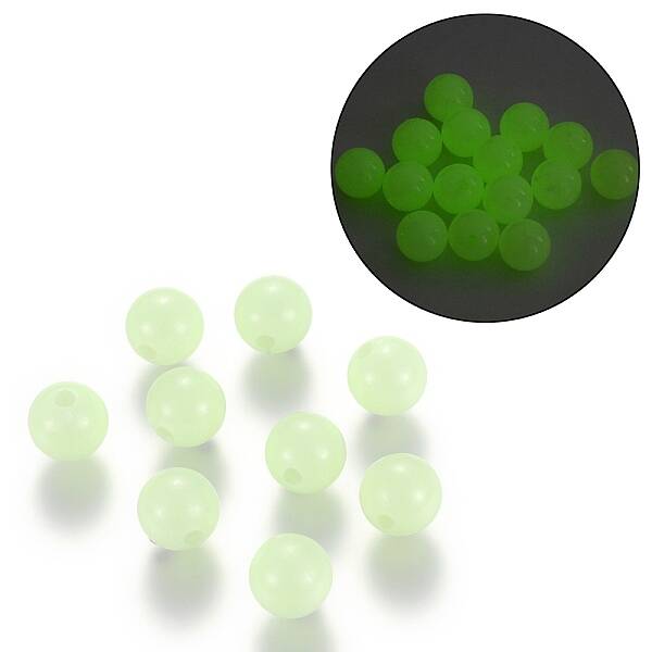 Luminous Acrylic Round Beads
