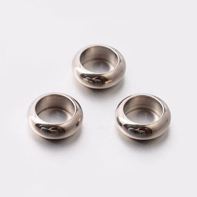 Tarnish Resistant Flat Round 201 Stainless Steel Spacer Beads