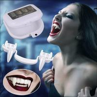 1+1 FREE!Retractable Vampire Teeth Fangs April Fools' Day Halloween Cosplay Makeup Zombie Dentures