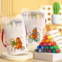36/24/12Colors Twistable Jumbo Crayons, Gel Crayons, Non Toxic Washable Oil Crayons, Toddler Silky Smooth Soft, Bear Crayons,...