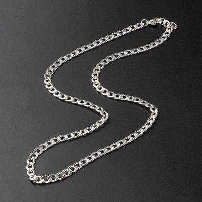 Tarnish Resistant 304 Stainless Steel Curb Chain Necklaces