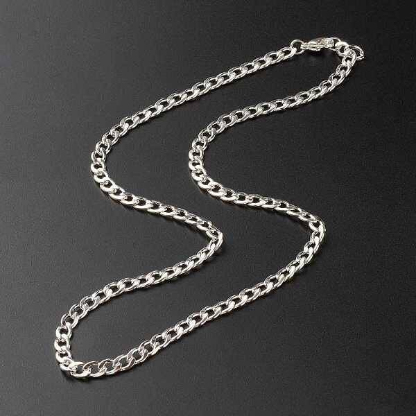 Tarnish Resistant 304 Stainless Steel Curb Chain Necklaces