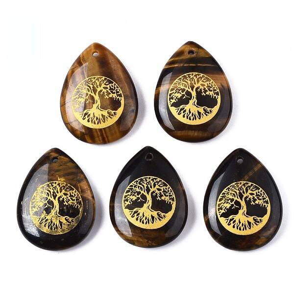 Natural Tiger Eye Pendants