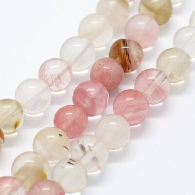 Tigerskin Glass Beads Strands