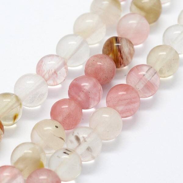 Tigerskin Glass Beads Strands