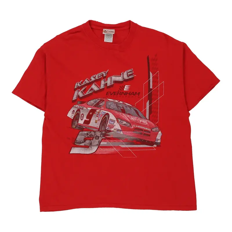 Kasey Kahne Chase Authentics Nascar T-Shirt - Large Red Cotton