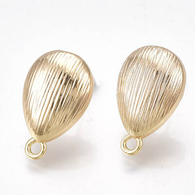 Brass Stud Earring Findings