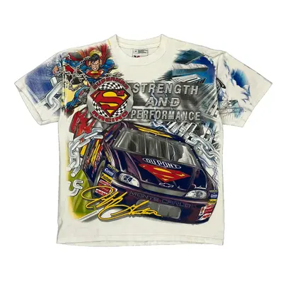 Superman Racing Chase Authentics Nascar T-Shirt - Medium Multicoloured Cotton