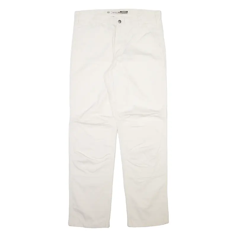 CARHARTT Mens Trousers Cream Relaxed Straight W36 L34