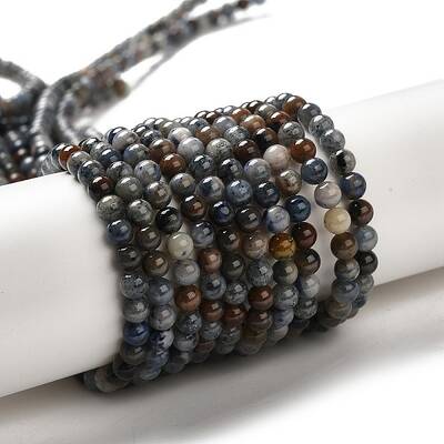Natural Dumortierite Quartz Beads Strands