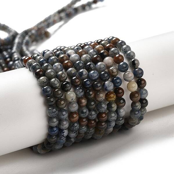 Natural Dumortierite Quartz Beads Strands