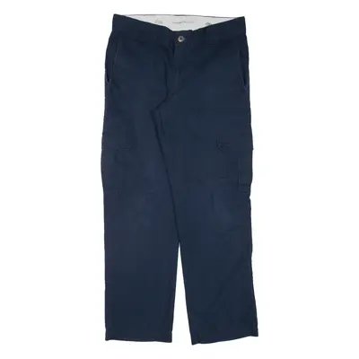DICKIES Cargo Workwear Mens Trousers Blue Regular Straight W30 L30