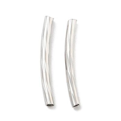Brass Curved Tube Beads