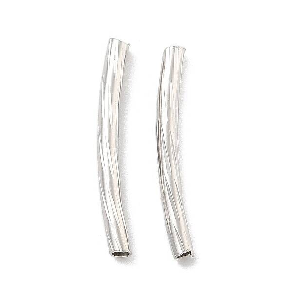 Brass Curved Tube Beads