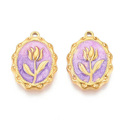 304 Stainless Steel Enamel Pendants