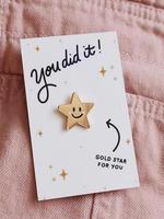 Elegant Star Shaped Brooch, Cute Fashion Alloy Badge for Women & Men, Jewelry, Trendy Pin Suitable for Backpacks, Jeans, Scar...