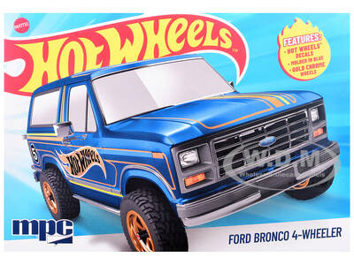 Skill 2 Model Kit Ford Bronco 4-Wheeler Hot Wheels 1/25 Scale Model by MPC