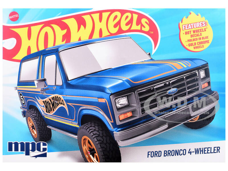 Skill 2 Model Kit Ford Bronco 4-Wheeler Hot Wheels 1/25 Scale Model by MPC