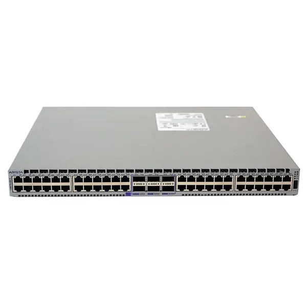 DCS-7280TR-48C6-R Arista 7280R 48x 10GbE RJ45 (1/10G) and 6x 100GbE QSFP Switch Rear-to-front Airflow 2x AC Power Supplies an...