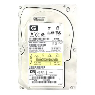 0950-4383 HP 146GB 2Gb/s Fibre Channel 10000 3.5-inch Hard Drive