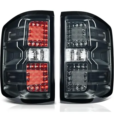 YITAMOTOR® LED 2014-2019 Chevy Silverado 1500, Brake Rear Lamp Taillights Assembly